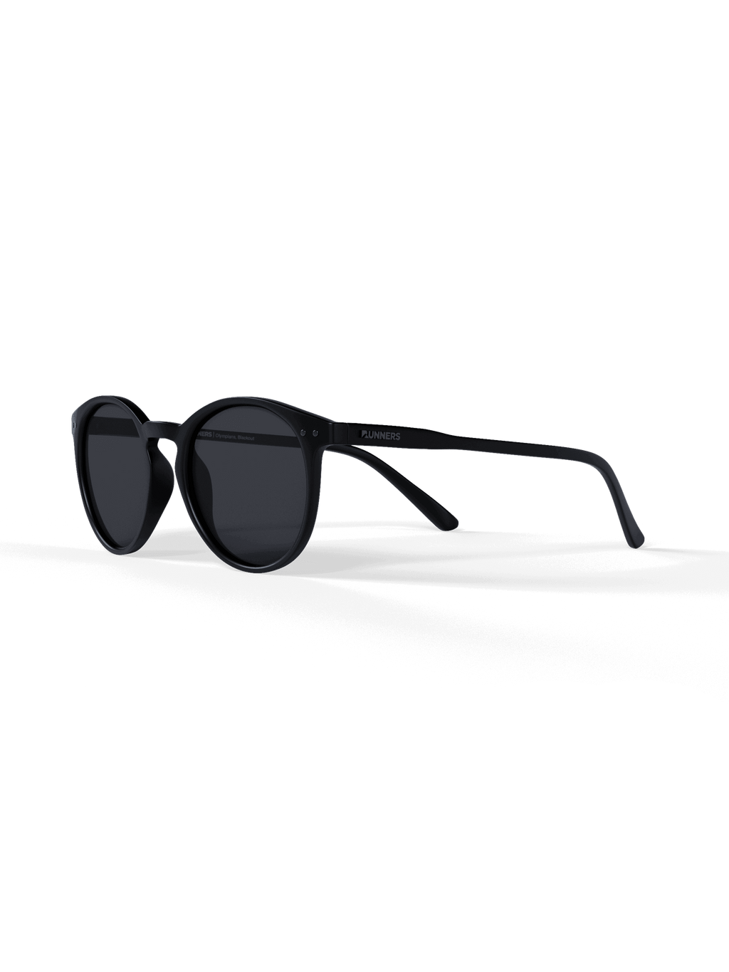 Black Round Polarized Sunglasses - Black Lens UV400 for Men & Women