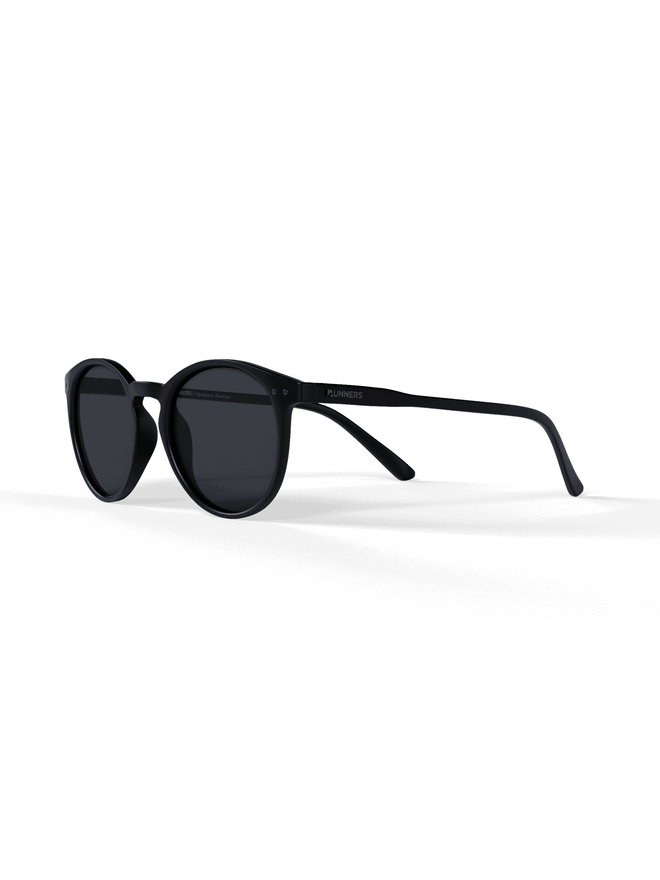 Black Round Polarized Sunglasses - Black Lens UV400 for Men & Women
