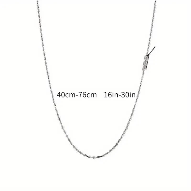 Twist Rope Chain Necklace Women's Jewelry Accessory